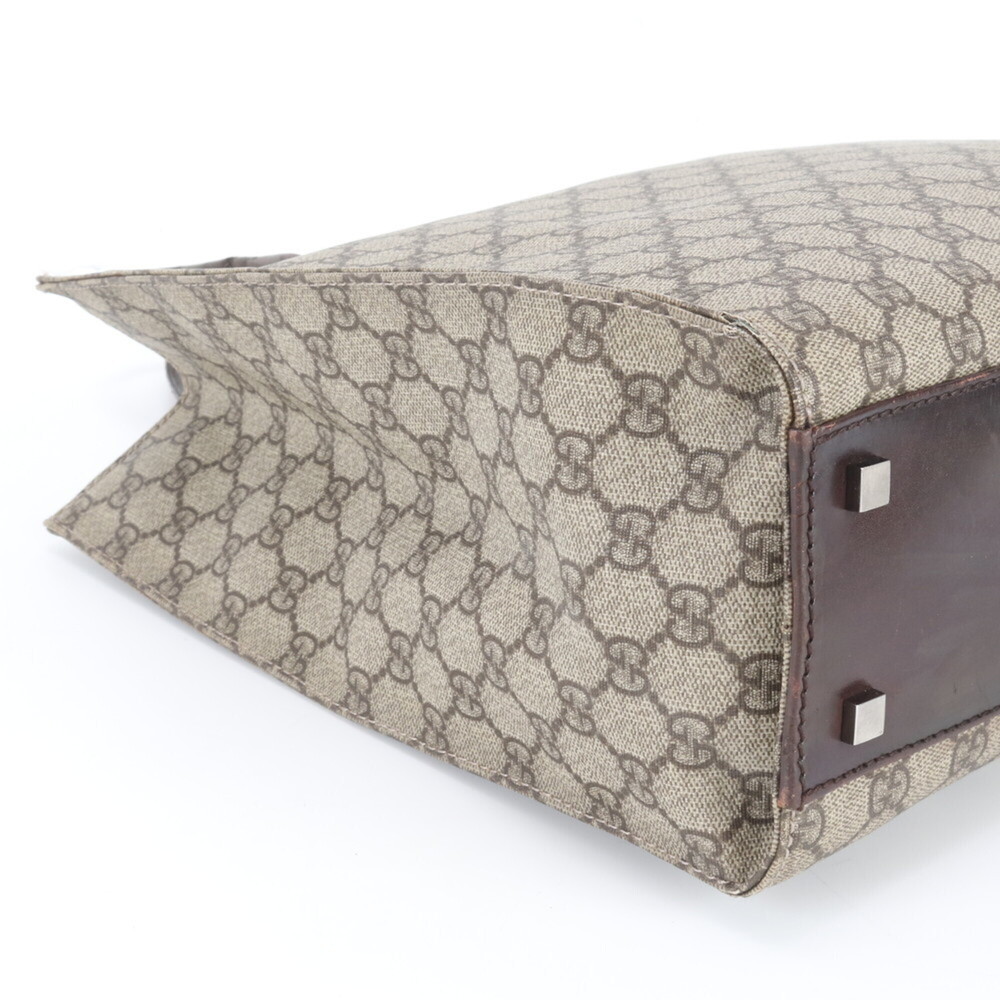 Gucci GG Supreme 91249 Leather Tote Bag, Handbag, Shoulder Brown, Women's - Picture 6 of 13